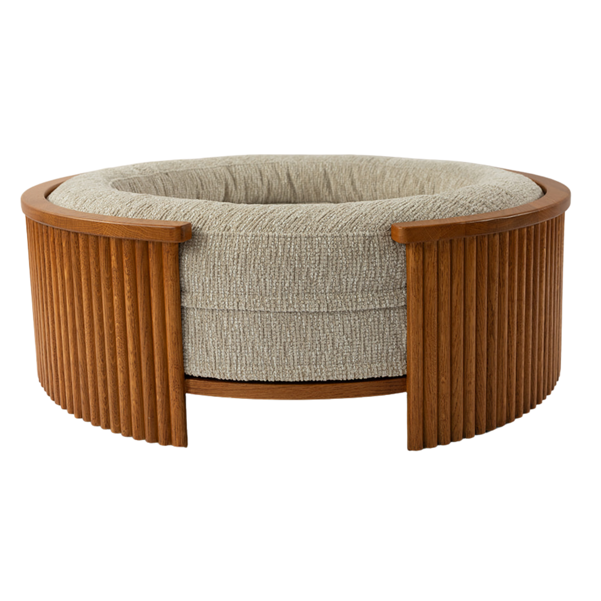 Swirl Elite Pouf Argile et miel