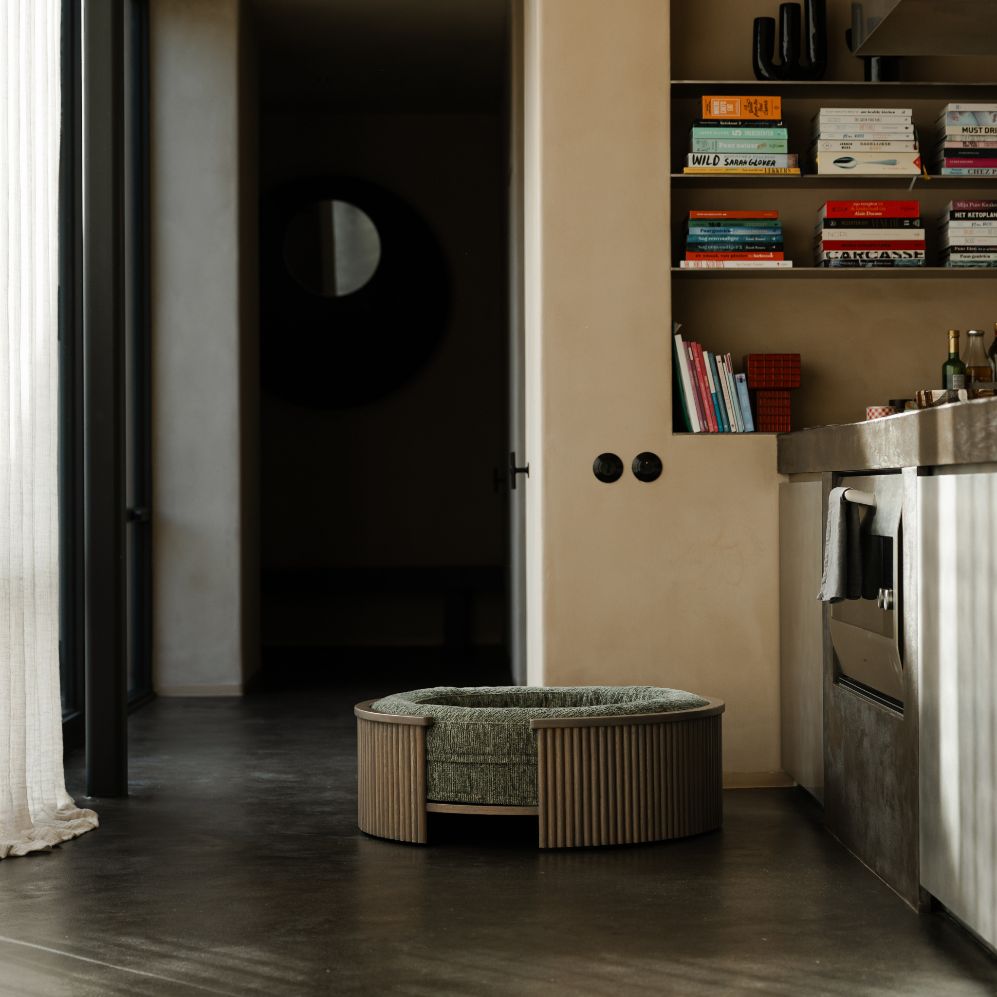 Swirl Elite Pouf Forest With Grey