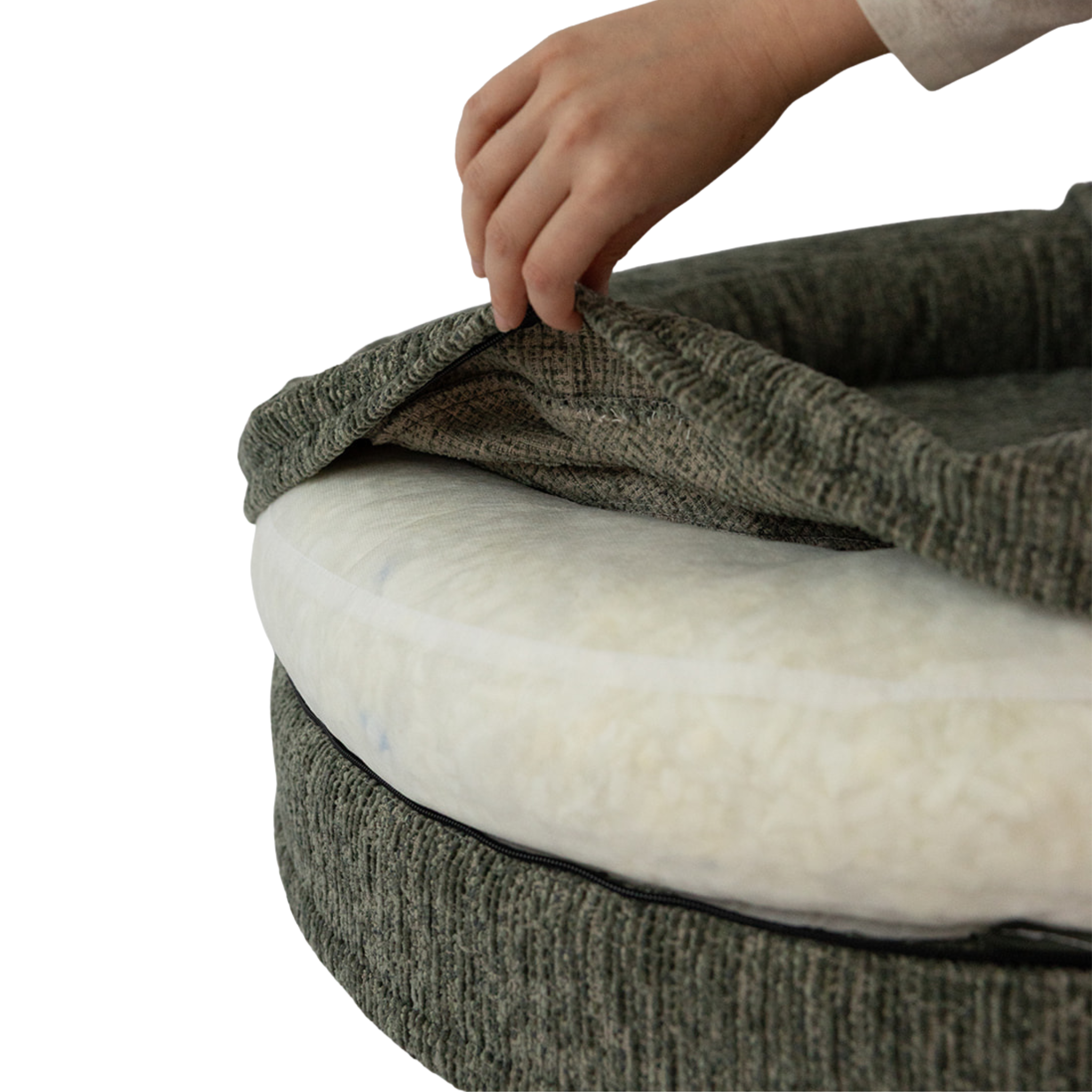 Swirl Elite Dog Bed Forest Without Frame – Orthopedic Dog & Cat Bed with Washable Cover