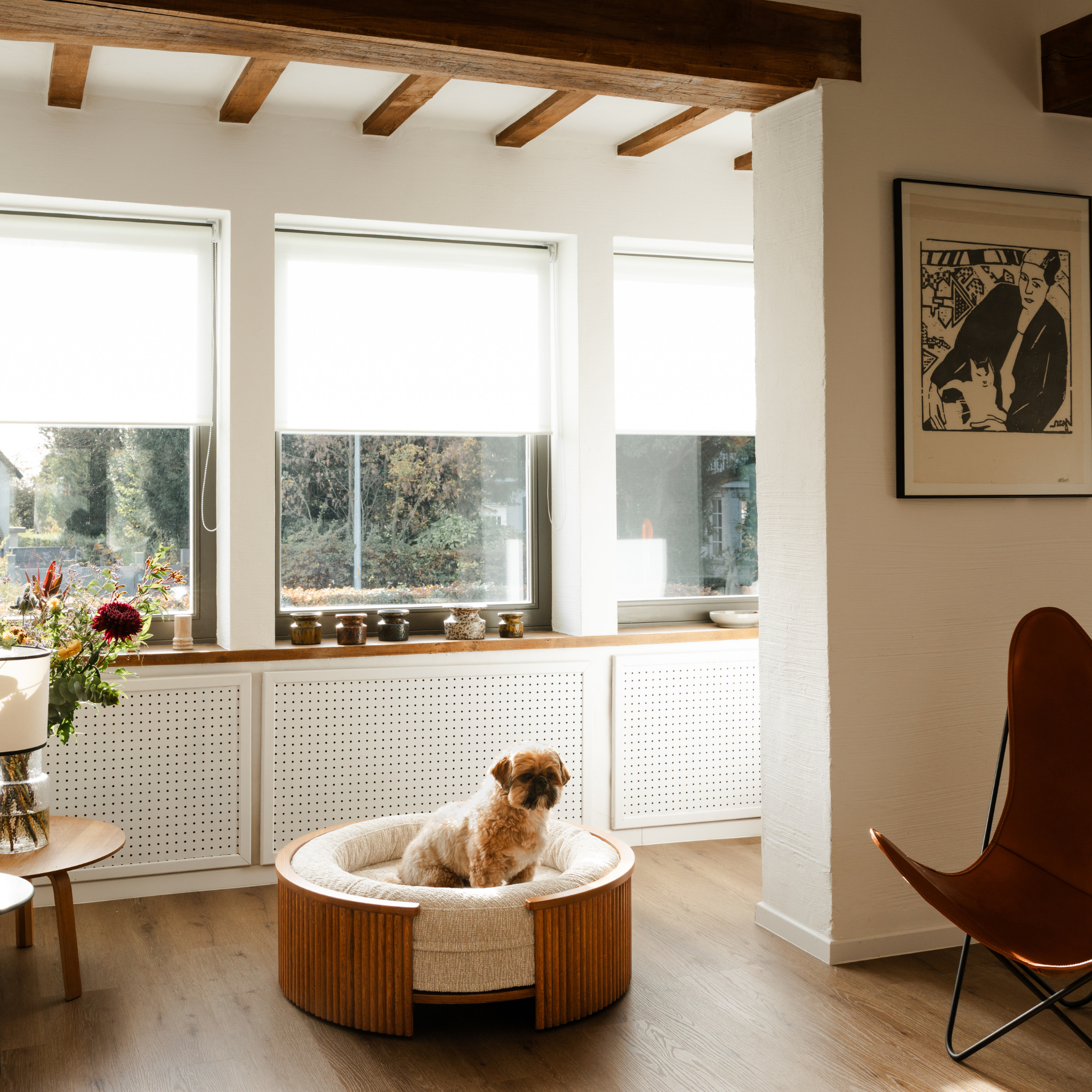 Swirl Elite Pouf Argile et miel