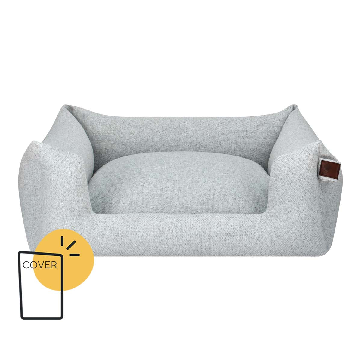 Cover Snooze Basket Small 60x50cm Silver spoon - Fantail.be