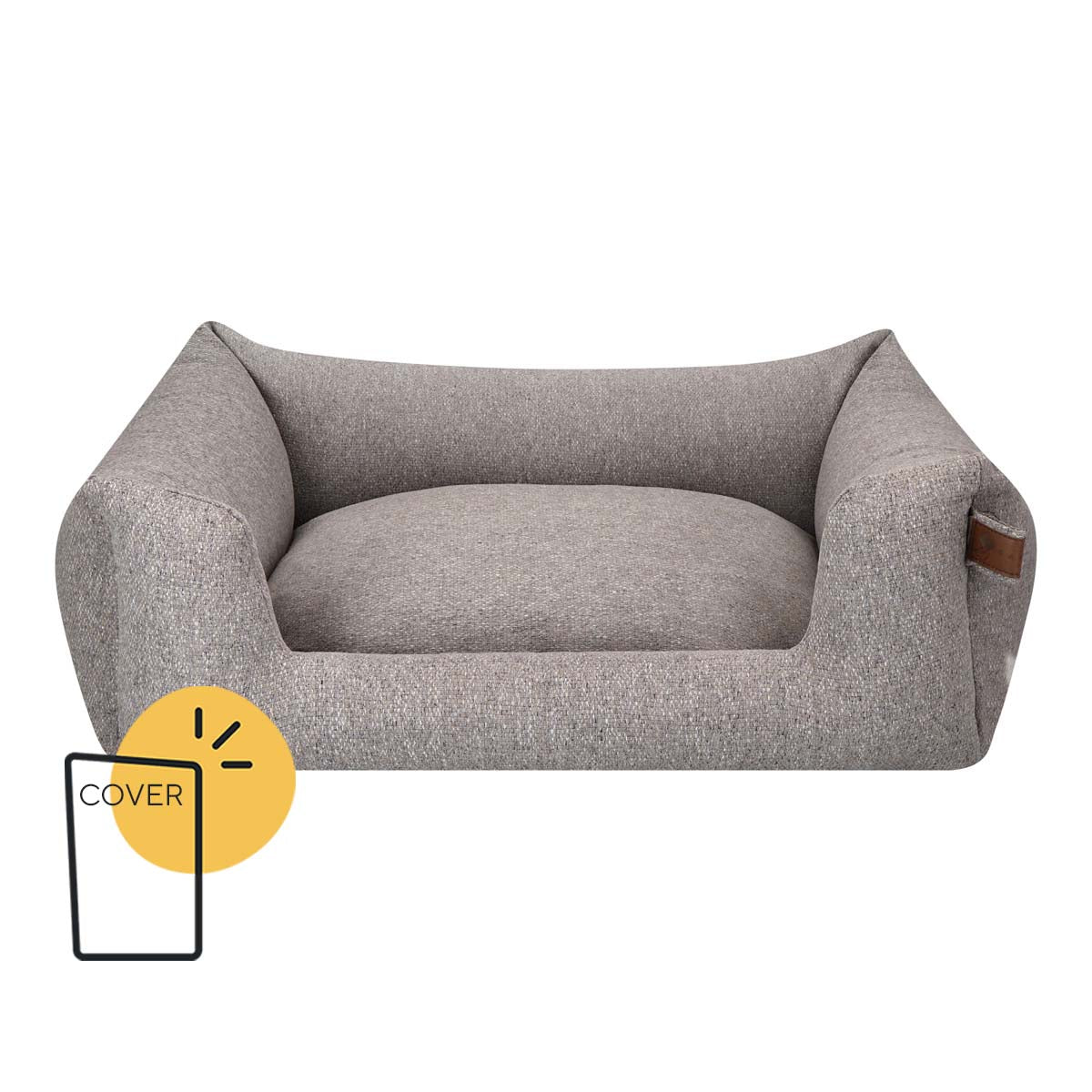 Cover Snooze Basket Small 60x50cm Nut grey - Fantail.be