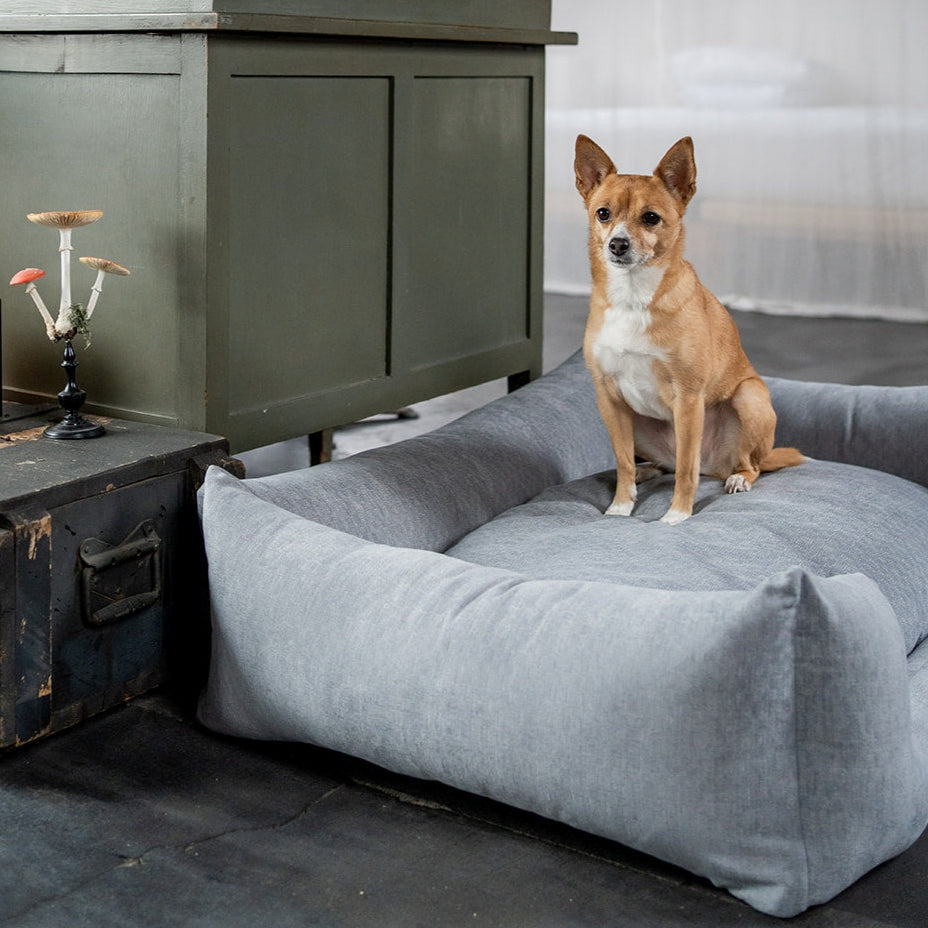 Snooze Mellow Dog Bed Pearl Grey