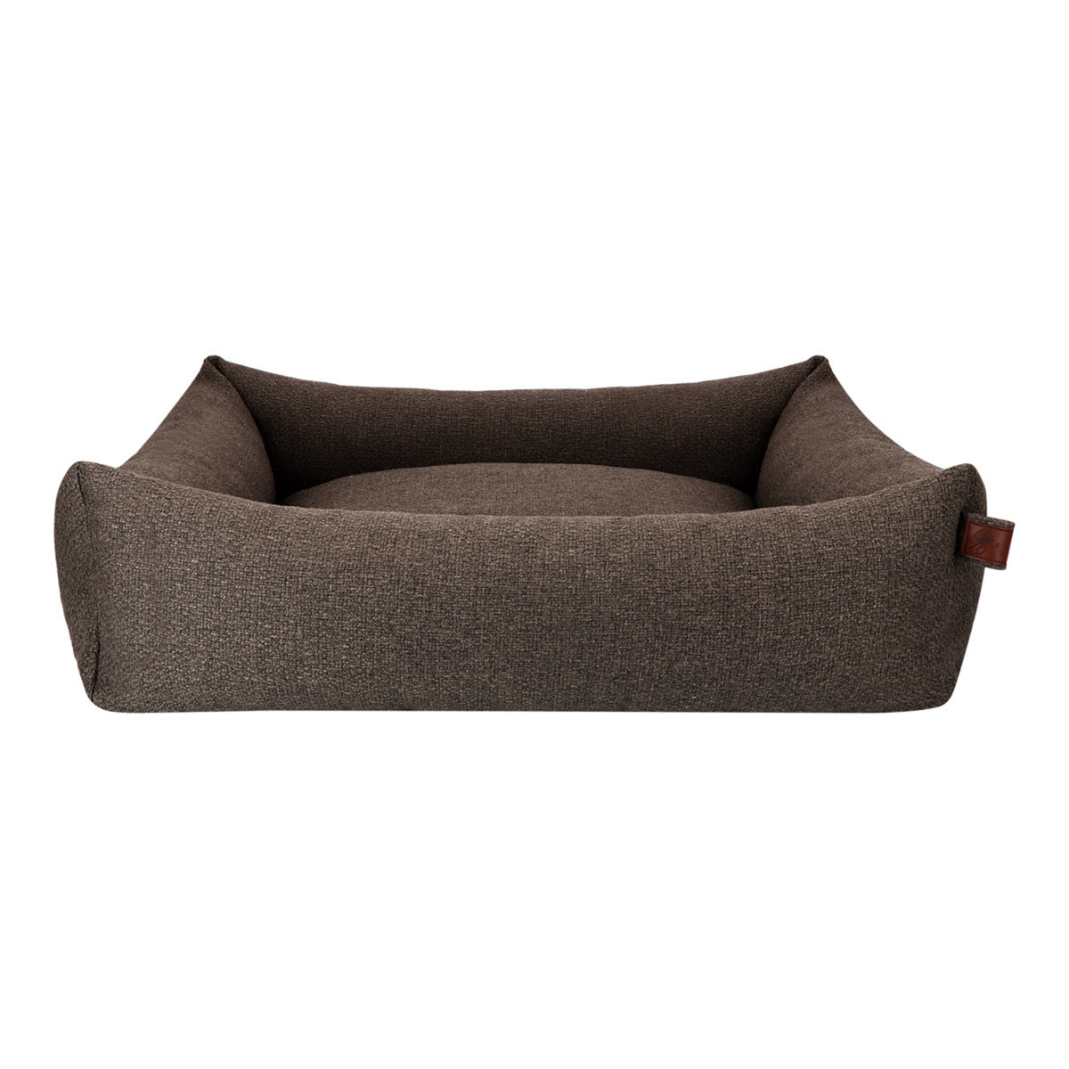 The Snug dog bed in Deep Taupe, shown against a white background