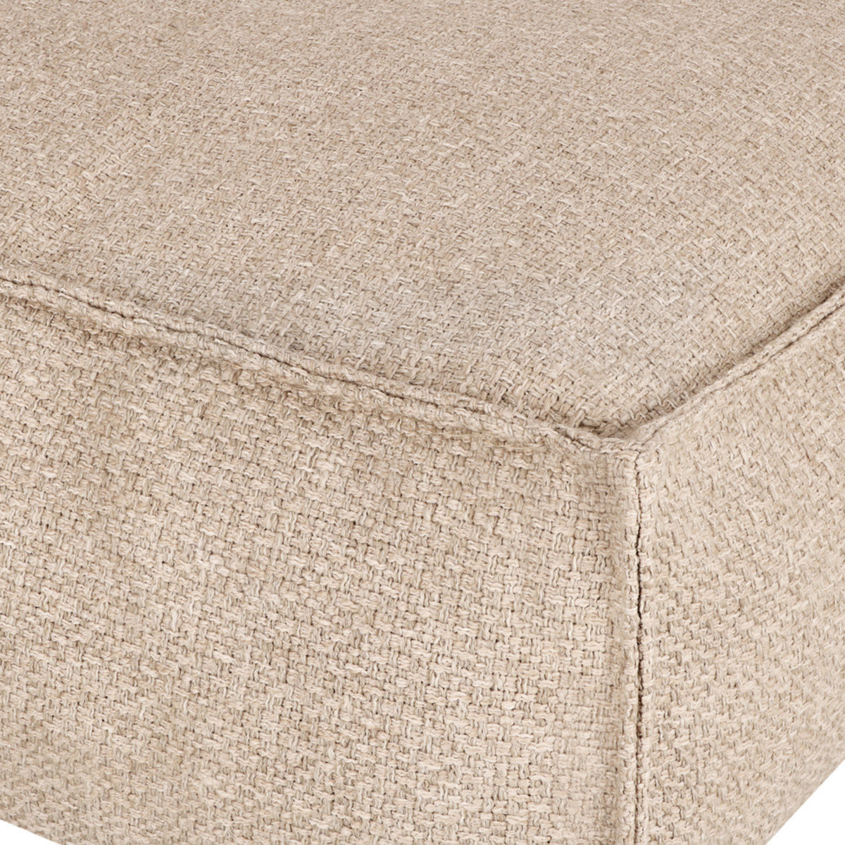 Close-up of the corner and seam of the British Tan Stargaze dog mattress #color_british-tan