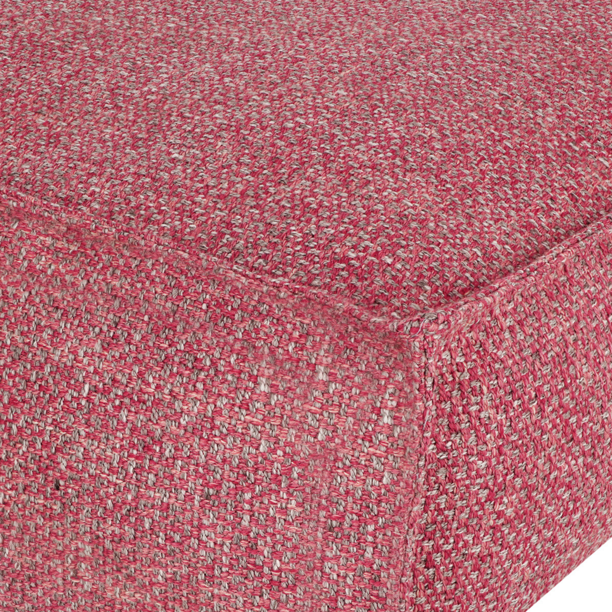 Close-up of the corner and seam of the Fire Brick Stargaze dog mattress