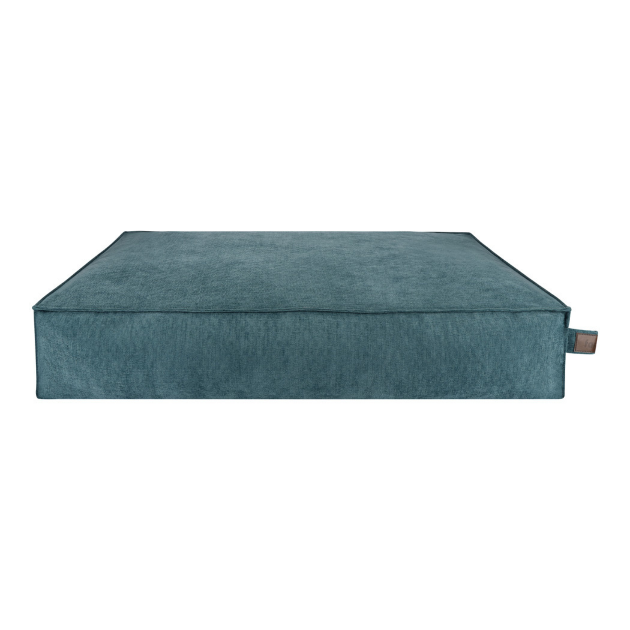 The Stargaze dog mattress in Peacock Blue, shown against a white background