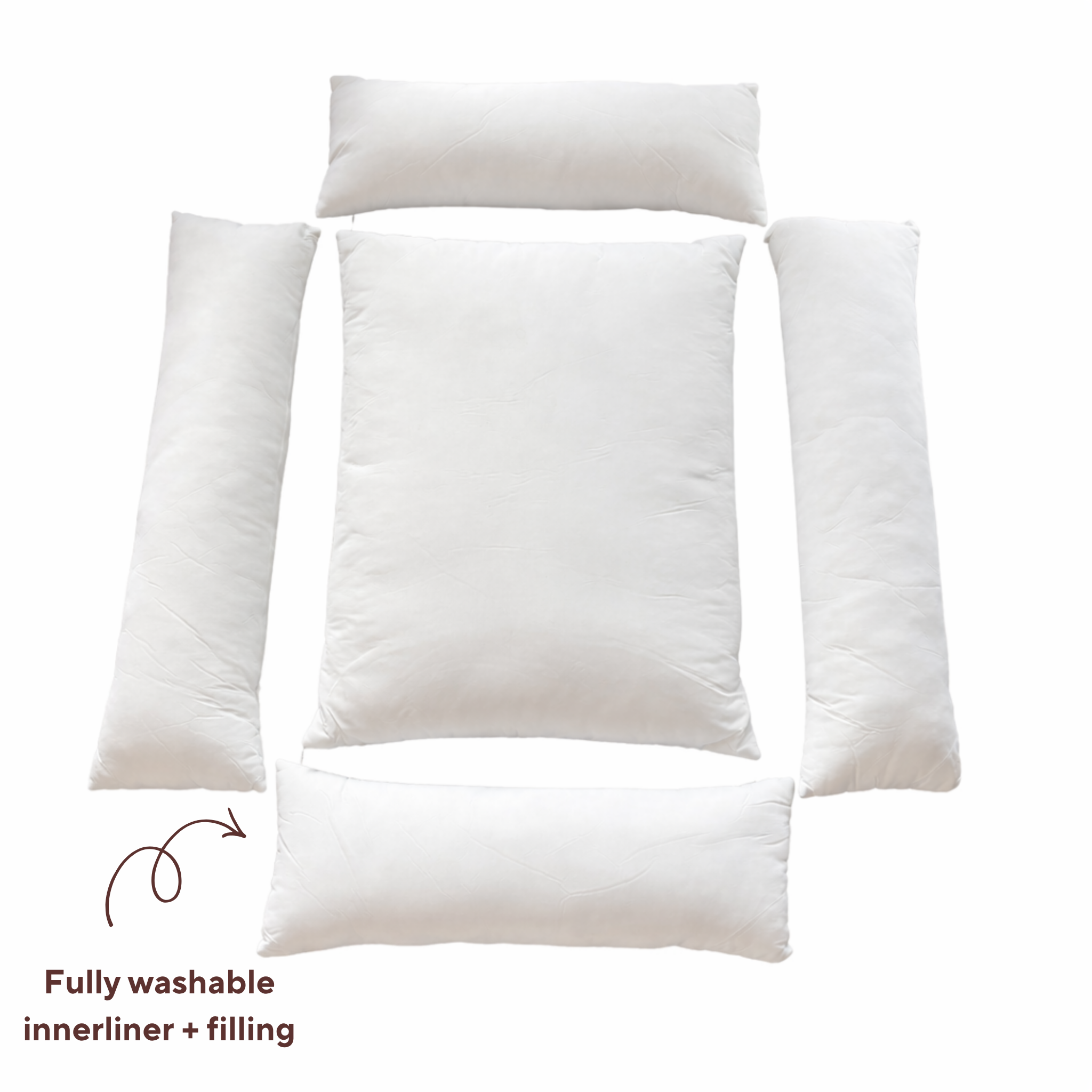 Fully Washable Snug Dog Bed Filling Set for Indoor & Outdoor Use