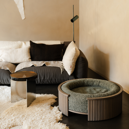 Swirl Elite Pouf Forest With Grey