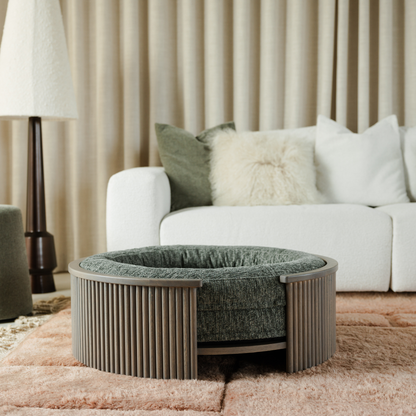 Swirl Elite Pouf Forest With Grey