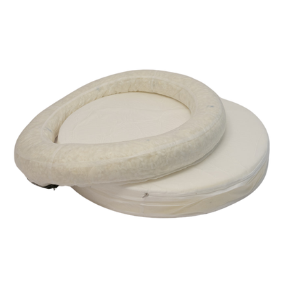 Swirl Elite Pouf Coal With Honey