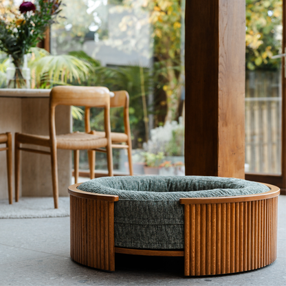 Swirl Elite Pouf Forest With Honey