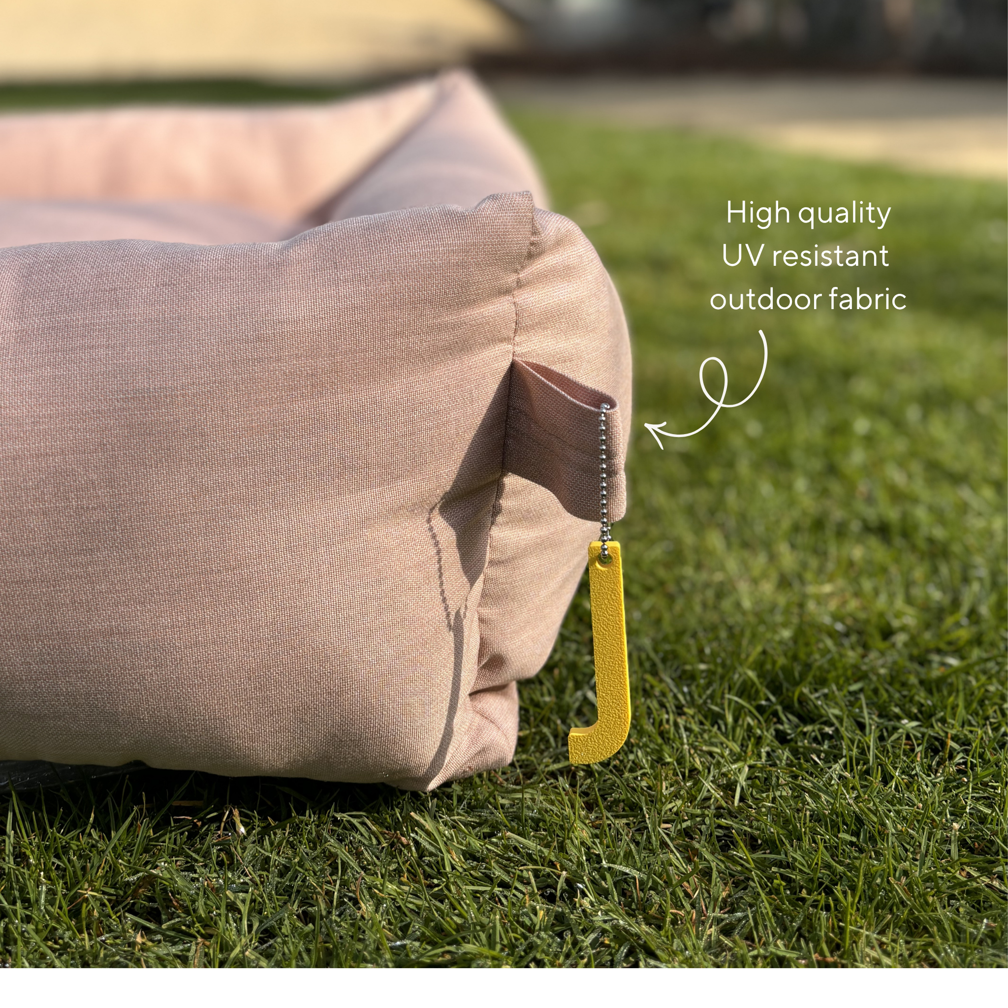 Fully Washable Dog Bed for Indoor & Outdoor Use | Peach