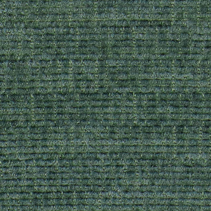 A close-up of a textured fabric swatch in a dark teal green color.