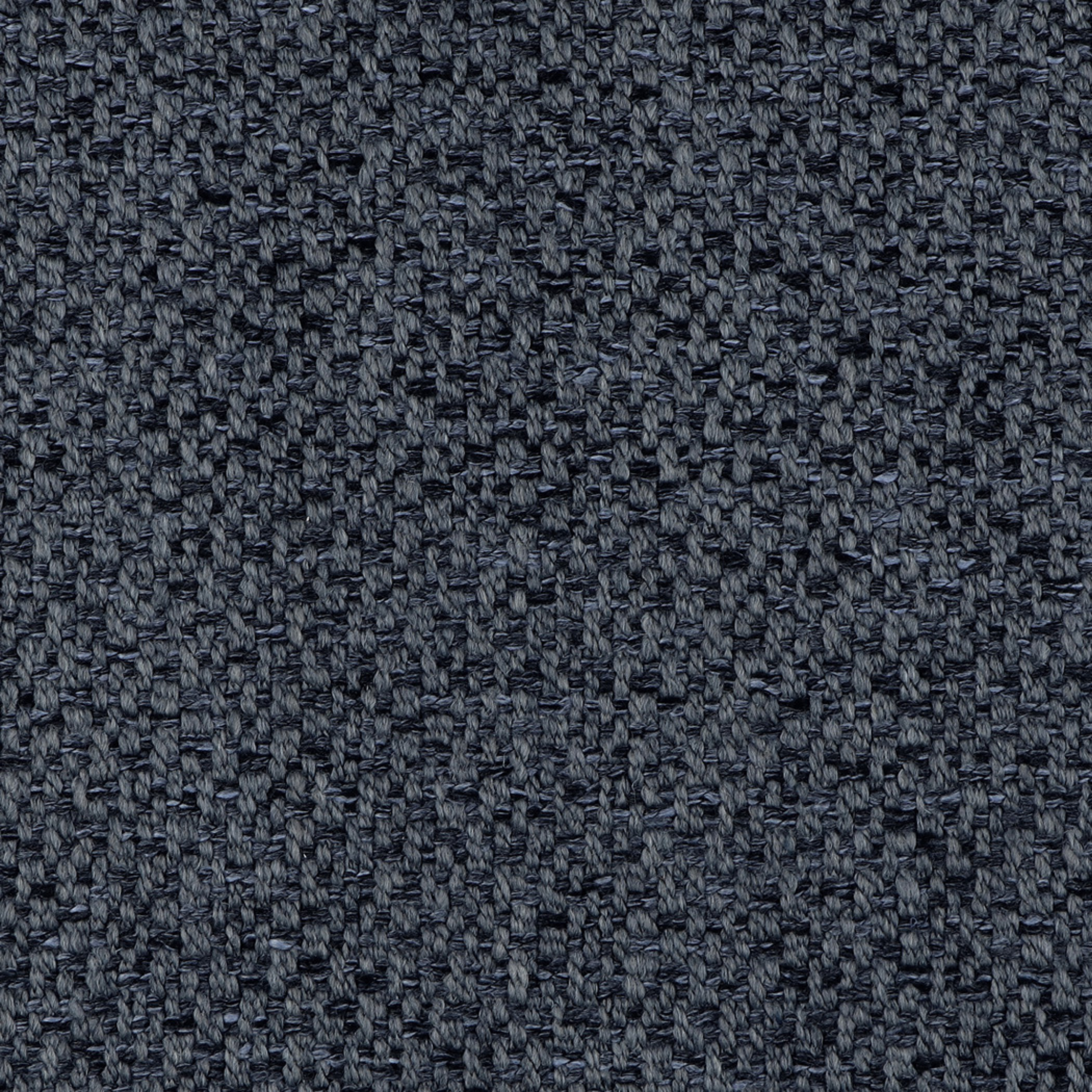 A close-up of a dark charcoal gray woven fabric texture, showing the detailed weave pattern.