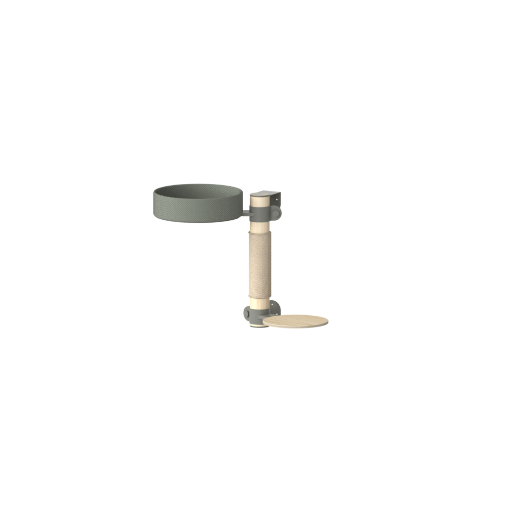 Explorer String Tree Explorer Cat Tree N°8 Green | 60cm Small Wall-Mounted Cat Tree – Fantail.eu