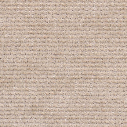 A close-up of a textured woven fabric in a warm beige color, showing horizontal ribbed details.