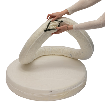 Swirl Elite Dog Bed Espresso Without Frame – Orthopedic Dog Bed with Washable Cover