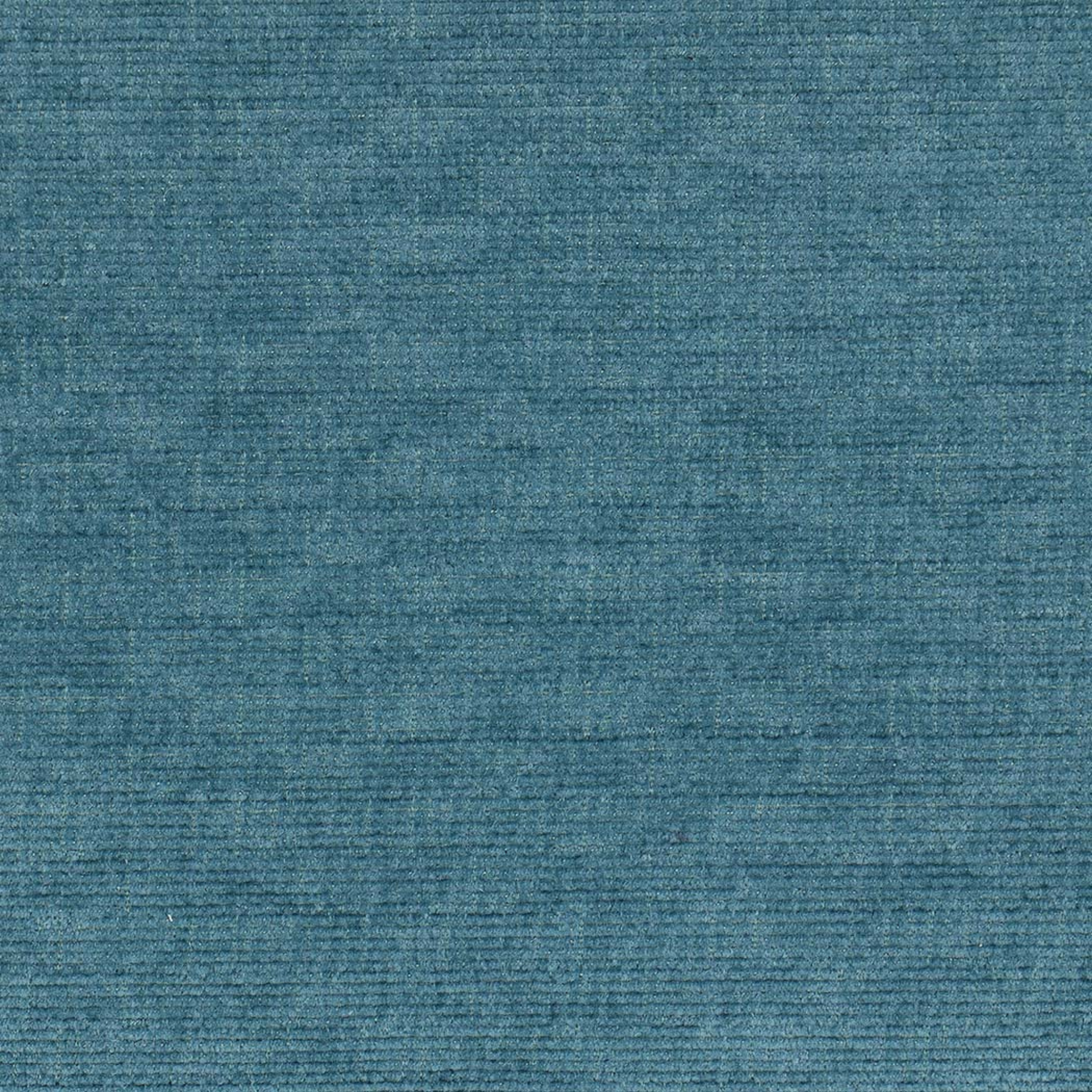 Close-up of the ribbed Peacock Blue fabric 
