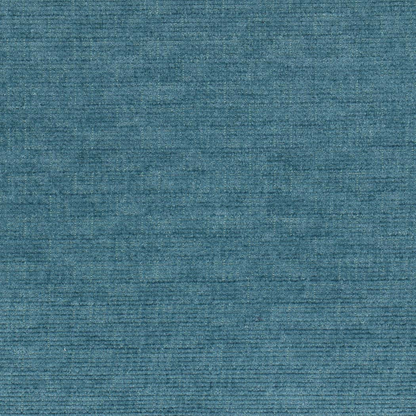 Close-up of the ribbed Peacock Blue fabric 